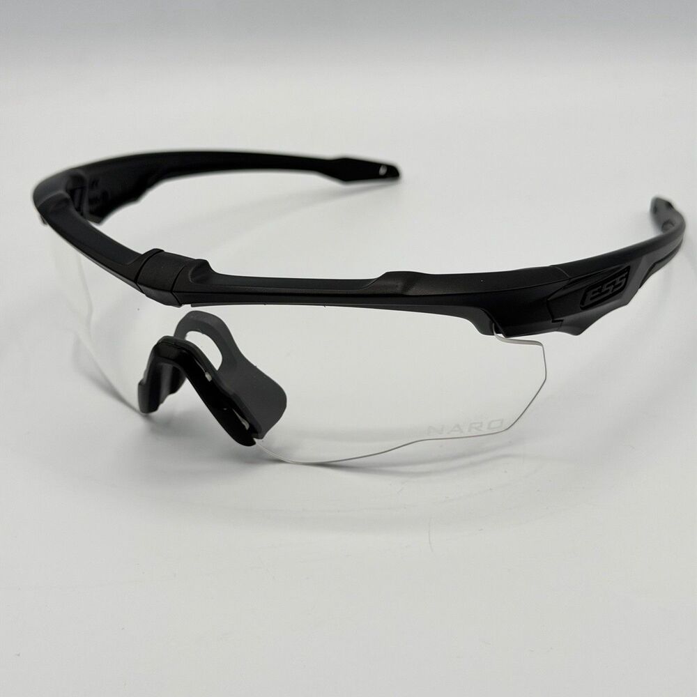 ESS Crossblade One Matte Black Clear Lens Safety Eyeshield Sunglasses EE9032-09